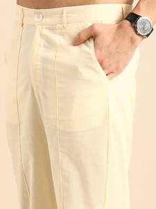 <b>men</b> mustard <b>yellow</b> cotton kurta and white <b>trouser</b> pure cotton kurta with <b>trouser</b> for <b>men</b> bulk production clothing - Product Image 4