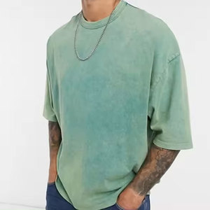 Premium 100% algodón Regular Fit ácido lavado camisetas para hombres personalizado de alta calidad verano Streetwear venta al por mayor camisetas en blanco secado rápido - Product Image 5