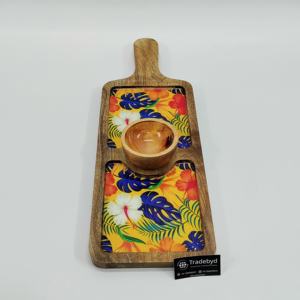 Plateau de service en bois imprimé en émail au meilleur prix par Tradebyd une entreprise de fabrication indienne - Product Image 5