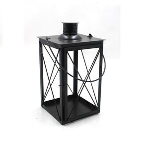 Linterna decorativa de hierro/yute con acabado de latón sucio para interiores y exteriores para decoración de bodas y Navidad - Product Image 5