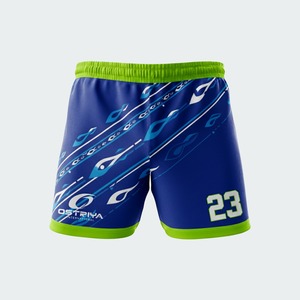Diseña Tus Propios Pantalones Cortos de Rugby Personalizados en Color para Hombre y Mujer, Pantalones Cortos de Fútbol con Bolsillos, Impresión por Sublimación - Product Image 2