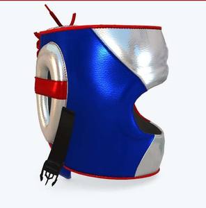 อุปกรณ์ป้องกันศีรษะทำจากหนังแบบพรีเมี่ยมพร้อมกรอบเหล็กสำหรับฝึกมวย MMA และมาอุยมวยไทยออกแบบได้ตามต้องการ - Product Image 4