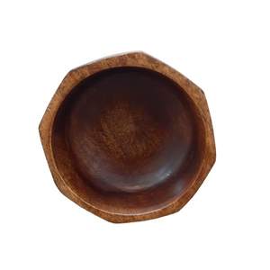 Ensaladera decorativa 100%, mesa de desayuno ecológica, frutero, artículos de comida reutilizables, cuencos de madera con logotipo - Product Image 5