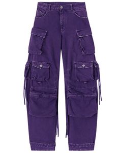 Pantalon cargo vert clair pour femme, sur mesure, jambes larges, pantalon utilitaire, streetwear, coupe ample, multi-poches, décontracté, tendance, en coton - Product Image 1