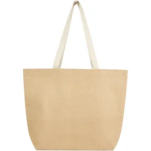 Sac fourre-tout isotherme en jute 12L – Produit promotionnel durable - Product Image 4