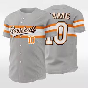 2025 personnalisé hommes Baseball maillot de haute qualité en gros Polyester sport uniforme respirant grande taille OEM Service disponible - Product Image 3