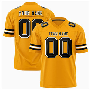 ชุดยูนิฟอร์มรักบี้ขายส่งแบบ High Street พร้อมปักชื่อและหมายเลข พิมพ์ลายแบบกำหนดเอง ผ้าถักแบบ Retro ระบายอากาศได้ดี สำหรับผู้ชาย - Product Image 5