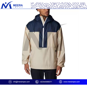 Premium Quality New Fashion Men <b>Waterproof</b> Half Zipper Windbreak <b>Jacket</b> With <b>Long</b> Sleeves Windbreaker <b>Jacket</b> for Men - Product Image 2