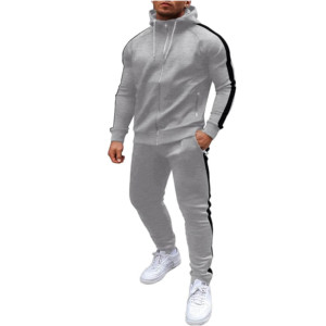 Survêtement de course pour homme, vêtements de sport décontractés, entraînement, sweat-shirt à fermeture éclair intégrale - Product Image 1