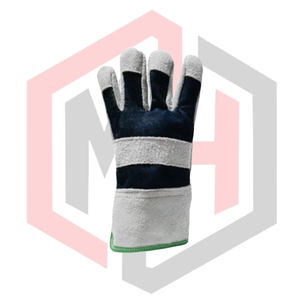 Gants en cuir suédé et toile, paume renforcée, gants confortables pour le travail en extérieur, mitaines de jardinage, soudage, sécurité, respirants - Product Image 3