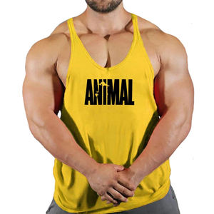 Camiseta sin mangas de gimnasio Muscle Fit para hombre, chaleco de entrenamiento de culturismo, camiseta sin mangas, Camiseta deportiva de algodón para entrenamiento físico - Product Image 5