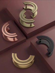 Serrure à double porte Villa de style européen Antique Serrure à poignée intérieure silencieuse pour porte d'entrée à double ouverture - Product Image 3