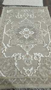 Moroccan Fluffy Wool Silk Carpets Rugs Hand Knotted Indian Jacquard Technique Machine Made Flat Weave Eco-friendly <b>Printed</b> - Product Image 6