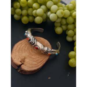 Bracelet de manchette Lorenzo James Fashion, design multi-pierres et argent sterling - Product Image 3