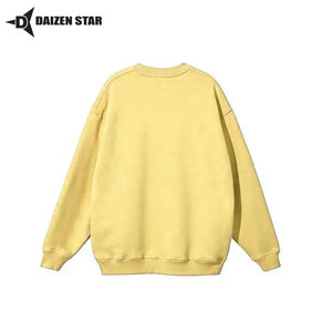 Custom Men's Polyester/Cotton Crew Neck Fleece Pullover Sweatshirt Eco-Friendly Windproof Winter Streetwear Solid Casual Regular - Product Image 6