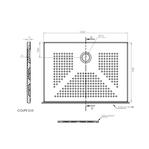 Bandeja de Ducha Rectangular de Cerámica Denver 100x70 cm - Categoría de Productos Alfombrillas de Baño - Product Image 2