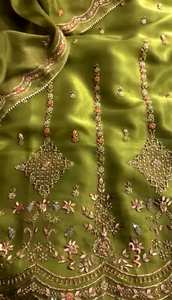 Ropa de fiesta bordada a mano elegante sin costuras de diseñador moderno trajes sin costuras para mujeres moda india-estilo tradicional hacia adelante - Product Image 2