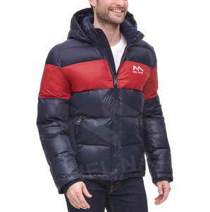 Venta caliente burbuja chaqueta acolchada para los hombres de tendencia chaqueta acolchada barata al por mayor personalizado liso chaqueta a prueba de viento OEM - Product Image 1