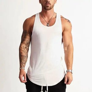 Débardeurs d'entraînement à séchage rapide pour hommes nouveauté vêtements de fitness tricotés respirants pour la musculation vente en gros de débardeurs à séchage rapide - Product Image 4