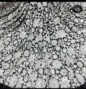 Tissu de broderie Georgette de haute qualité pour mariage et occasions spéciales Tissu de vêtements tissés et imprimés au prix d'exportation - Product Image 4