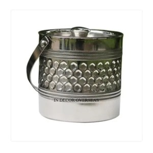 Design d'art moderne et créatif Qualité supérieure Texture en nid d'abeille en métal Aspect attrayant Barware Seau à glace Bacs à boissons - Product Image 1