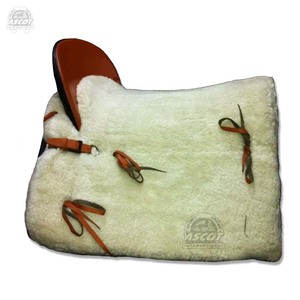 Ensemble de selle Vaquera espagnole de haute qualité en cuir véritable et polaire avec étriers pour l'équitation en gros - Product Image 2