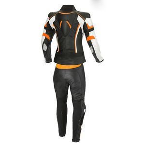 Combinaison en cuir unisexe personnalisée pour moto et course automobile, 300g, manches longues, dernier design, avec logo personnalisé, respirante, vente en gros 2025 - Product Image 6