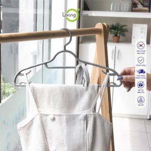 Crochets et rails en plastique PP simples SB TECH (sans patins en caoutchouc) – Organisateur de vêtements durable, gain de place, écologique, antidérapant, moderne - Product Image 3