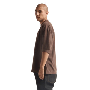 Camiseta de algodón 100% de peso pesado personalizada de alta calidad con hombros caídos, ropa de calle informal OEM para hombre en colores personalizados - Product Image 3