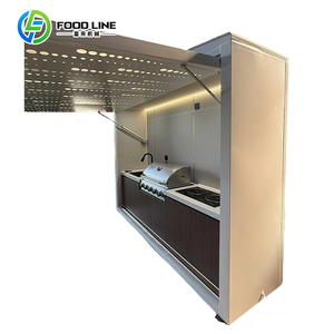 Cocina Exterior para Patio, Cocina Exterior para Barbacoa con Ahumador, Kit de Cocina Exterior, Isla de Cocina para Exterior - Product Image 1