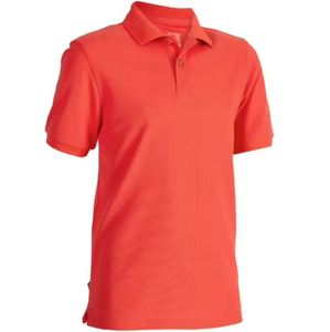 Polo de algodón de manga corta, Color rojo, venta al por mayor, fabricante directo de fábrica, marca personalizada - Product Image 4