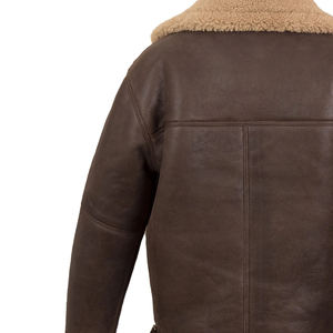 Veste en cuir décontractée pour hommes personnalisée OEM poche à fermeture éclair veste en PU imperméable col rabattu vestes en cuir pour hommes - Product Image 6