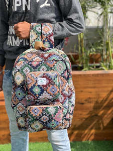 Mochila de viaje multiusos unisex, diseño occidental, bolsa para ordenador portátil de cáñamo, Cremallera de nailon y algodón de yute, nueva Cremallera de nailon occidental - Product Image 5