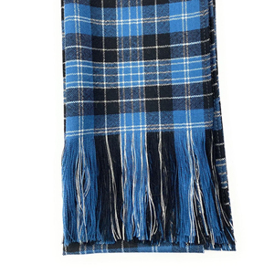 100% Wool <b>Tartan</b> <b>Scarf</b> with Long Tassels Custom Winter Stoles and Shawl for Women and <b>Men</b> Knitted Cashmere - Product Image 5