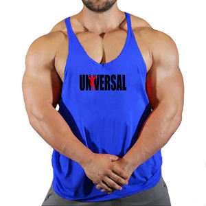 Camiseta Deportiva sin Mangas para Hombre, para Gimnasio, Ejercicio Muscular, Ecológica, de Spandex/Poliéster, Alta Calidad, con Logotipo Personalizado, al por Mayor - Product Image 4