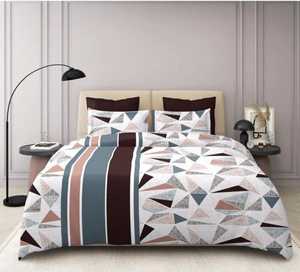 Ensemble de draps de lit 3 pièces en coton de qualité élégante Impression florale solide Style classique Confortable et idéal pour les cadeaux - Product Image 4