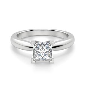 2,50 CTW Princess Cut Solitaire Moissanite anillo para mujer VVS Clarity Love Band joyería para aniversario y regalo de cumpleaños - Product Image 1