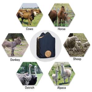 Filet à foin pour cheval à alimentation lente de grande capacité 90x60cm, fourniture équestre essentielle pour le soin des chevaux - Product Image 4