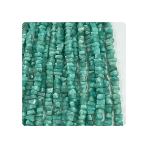 Vente en gros de perles de pierres précieuses d'amazonite verte de 8 pouces pépites de pierre à facettes 12-15mm env. Taille Nouvelle Arrivée - Product Image 5