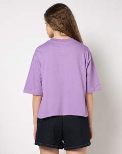 T-shirt pour femmes 100% coton col rond personnalisé OEM Logo personnalisé couleur Design femmes T-shirt Boxy vente en gros - Product Image 3