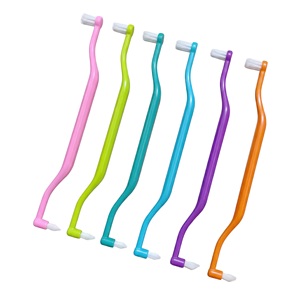 Brosse mono-touffe interspace double embout souple pour <span class=keywords><strong>appareil</strong></span> orthodontique, implants, bridges et nettoyage de précision - Product Image 3