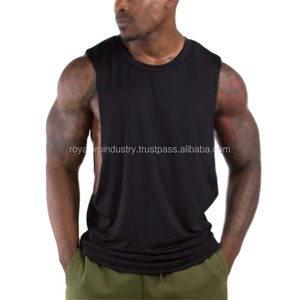 Brand New Plain Tank Top Men's Sleeveless Open Sides Fitness Clothing Cotton Sportwear Muscle Vest Quick Dry Breathable - Product Image 6