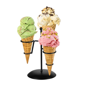 Support de crème glacée en métal de créateur Porte-crème glacée de forme personnalisée Support de crème glacée fantaisie classique et élégant avec vente - Product Image 1