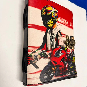 Awesome Looking Printed Pure Leather Hardcover Journals Bound Notebook Handmade Refillable Stitched Genuine 100 Sheets <b>Diary</b> Set - Product Image 1