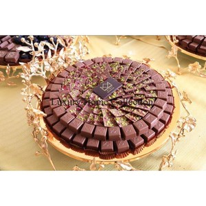 Gold Color Royal Look Chocolate and Other <b>Sweet</b> Serving Bowl Shiny Look Large Shape Handcrafted Tabletop Kitchenware Supplies - Product Image 2