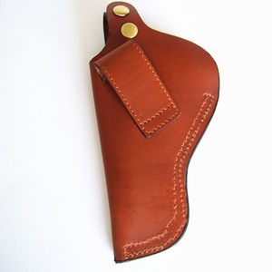 Hot Sale Genuine Embossed Leather Holster <b>Concealed</b> Carry Gun Holster Quick Tactical Gun Holder Floral Leather Handgun Case - Product Image 6