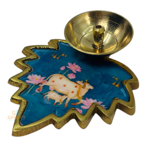 เครื่องใช้บนโต๊ะอาหารสำหรับศาสนาตกแต่งบ้านและงานแต่งงานและเป็นของขวัญพิมพ์ลายทองเหลืองชุบทองที่ทันสมัย - Product Image 3