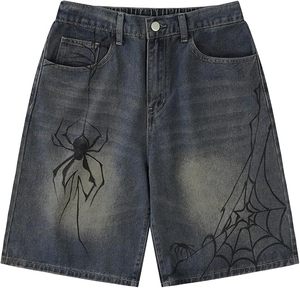 Shorts en jean déchirés et délavés unisexe, respirants, avec strass, pour l'été, style décontracté ou streetwear, imperméables, vente en gros - Product Image 6
