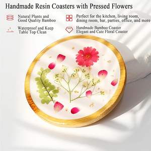 ที่รองแก้วเรซิ่นสไตล์โบฮีเมียน คุณภาพสูง ดีไซน์ทำมือ เป็นมิตรกับสิ่งแวดล้อม ปลอดภัยต่อโต๊ะในระยะยาว ราคาประหยัด - Product Image 3