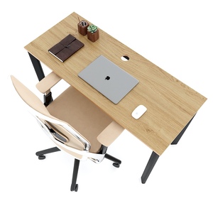 120x50cm HBOV031 <b>Computer</b> <b>Desk</b> with Melamine Coating and Oval Iron Legs - Product Image 4
